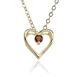 Garnet Heart Pendant