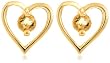 Citrine Heart Earrings