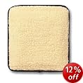 Hotties Microhottie Microwave Hot Water Bottle - Acrylic Lambswool Fleece - Cream