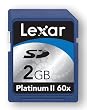 Lexar SDカード PlatinumII (60倍速) 2GB SD2GB-60-810