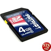 Patriot Signature 4 GB SDHC Class 4 Secure Digital Card PSF4GSDHC4