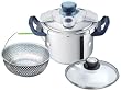 T-fal ワンタッチ開閉圧力なべ クリプソ グランド 6L 【温度感知タイマー付き】 P4100744