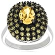 Yellow Cubic Zirconia Ring