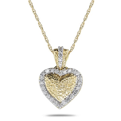 pave heart pendant 