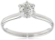 14K White Gold Diamond Engagement Ring