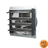 TPI Corporation CE14-DS Direct Drive Exhaust Fan, Shutter Mounted, Single Phase, 14" Diameter, 120 Volt