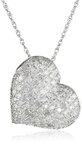 pave heart pendant 