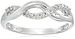 White Gold Diamond Infinity Twist Ring 