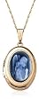 14k Yellow Gold Cameo Locket