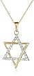 10k Gold and Diamond Star of David Pendant (1/4 cttw)