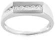 10k White Gold Diamond Men's Ring