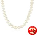 14k Yellow Gold 7.5.-8mm Freshwater Cultured Pearl Necklace