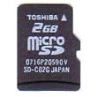 Toshiba microSD 2GB SD-C02G 海外向パッケージ品