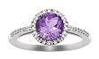 Amethyst and Diamond Ring