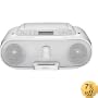 Sony Boombox with CD Player, AM/FM Radio, and iPod Dock (White)