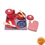 Melissa & Doug Deluxe Wooden Kitchen Accessory Set