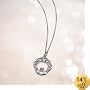 Sterling Silver Claddagh Pendant, 18"