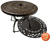 Strathwood St. Thomas Cast Aluminum Side Table with Ice Bucket