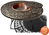 Strathwood St. Thomas Cast-Aluminum Fire Pit with Table