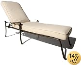 Strathwood St. Thomas Cast Aluminum Chaise Lounge with Cushion