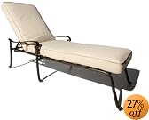 Strathwood St. Thomas Cast Aluminum Chaise Lounge Chair