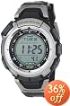 Casio Men's Pathfinder Waveceptor Multi Band Atomic Solar Black Watch #PAW1300-1V