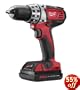 Milwaukee 2601-22 18-Volt Li-ion Compact Drill Kit