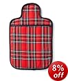HOTTIES Microhottie Microwave Hot Water Bottle - Quilted Royal Stewart Tartan - Red