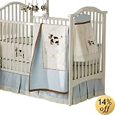 Sumersault Moo Cow Crib Set - 4 piece