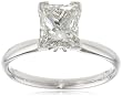 Platinum Princess Cut Solitaire Diamond Engagement Ring (2 ct, G-H Color, VS2 Clarity)