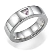 18k Gold Pink Triangle Ring