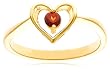 Garnet Heart Ring