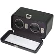 Wolf Designs Black Double Watch Rotator With Cover #4526-027