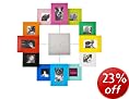  Present Time Photo Family Time Frame Clock, Coloured