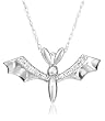 14k Gold Diamond Bat Pendant