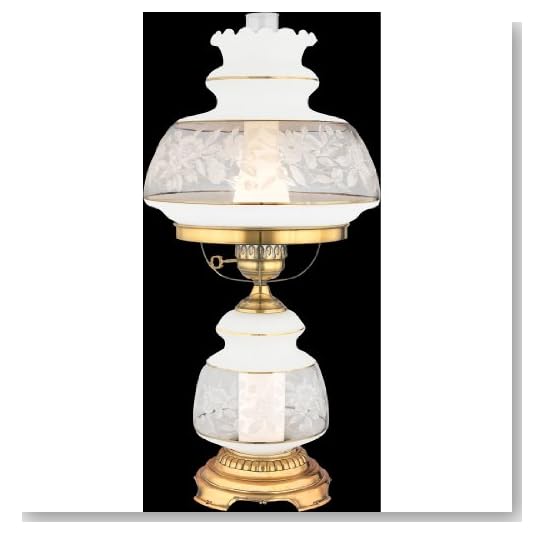 Quoizel SL703G Satin Lace 2-Light Table Lamp, French Gold Flemish