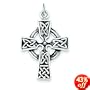 Sterling Silver Antiqued Celtic Cross with 20 Inch Chain