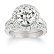 18k White Gold 3.02 ct. Diamond Bridal set (4 cttw)