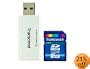 Transcend 16 GB SDHC Class 6 Flash Memory Card with Card Reader TS16GSDHC6-S5W