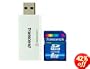 Transcend 8 GB Class 6 SDHC Flash Memory Card with USB 2.0 Card Reader TS8GSDHC6-S5W