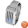 Tokyo Flash Men's Barcode Stainless Steel Watch #BARCODE/SS/BLUE
