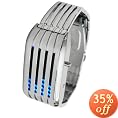 Tokyo Flash Men's Barcode Stainless Steel Watch #BARCODE/SS/BLUE