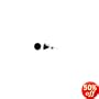 4 MM Round Black Cubic Zirconia .925 Sterling Silver Post Friction Back Stud Earrings