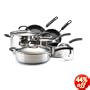 Circulon Steel 10-Piece Stainless-Steel Nonstick Cookware Set