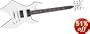 B.C. Rich Warlock Revenge Electric Guitar, White