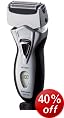 Panasonic ES7109S511 Men's Shaver with Clean & Charge System - Silver