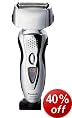 Panasonic ES8109S511 Men's Shaver with clean & charge in Silver