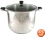 NEW HEAVY-DUTY STAINLESS STEEL (18/10) 24-QUART STOCK POT