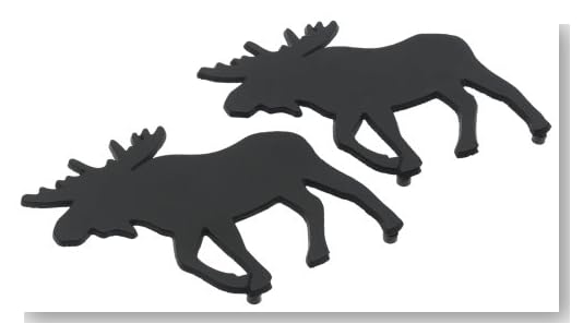 DII Moose Black Cast Iron Trivet Set of 2