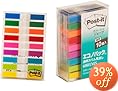 ポスト・イット ジョーブ 透明見出し 44x6mm 20枚x9色x10個 6801MS